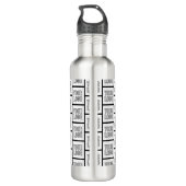 Elk herhalingspatroon voor Logo of Afbeelding Waterfles (Achterkant)