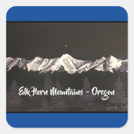 Elk Horn Mountains Blue Sticker