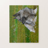 Elk Hound Dog. Legpuzzel (Verticaal)