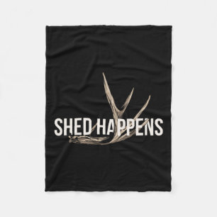 Elk Hunter Shed gebeurt grappig genoeg om te jagen Fleece Deken