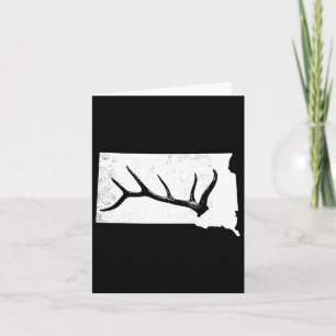 Elk Hunting Elkaholic Antler Funny Elk Hunter Gift Kaart