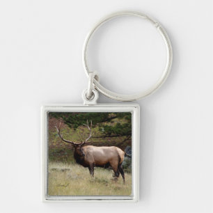 Elk in de Wild Sleutelhanger