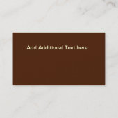 Elk in de Wild Visitekaartje (Achterkant)