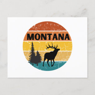Elk in Montana Briefkaart