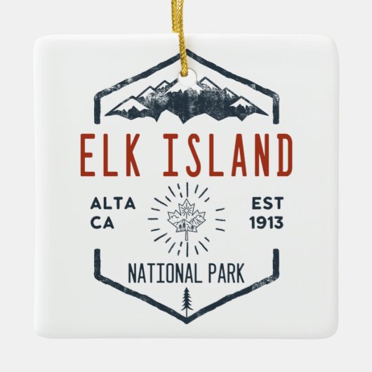 Elk Island National Park Canada Keramisch Ornament (Voorkant)