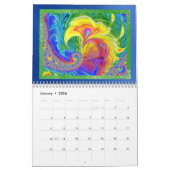 Elk jaar Abstracte moderne fractale kunst Kalender (Jan 2026)