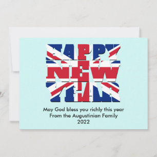 ELK JAAR Christelijk NIEUW JAAR BEDRIJFSTAK VK Feestdagenkaart