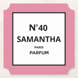 ELK JAAR Designer Parfum Fles Verjaardag Kartonnen Onderzetters