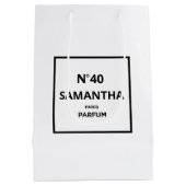 ELK JAAR Designer Parfum Fles Verjaardag Medium Cadeauzakje (Achterkant)