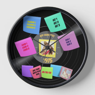 Elk jaar Geboren 60s 70s Vinylplaat Foto op maat L