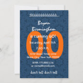 ELK JAAR Verrassing Verjaardag Blauw Sinaasappel S Kaart (Achterkant)