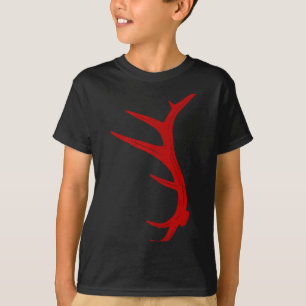 Elk jacht stier gewei afgeworpen t-shirt