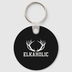 Elk jagen Elkaholic gewei grappig eland jager cade Sleutelhanger