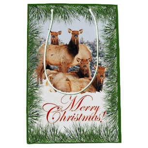 Elk kerstgroet van Merry Medium Cadeauzakje
