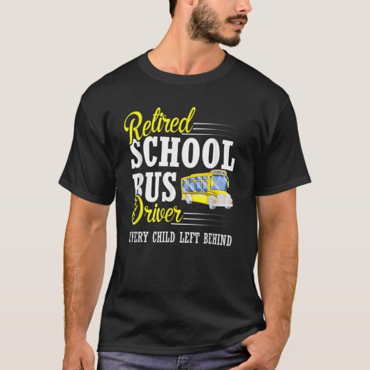 Elk kind dat achter de schoolbus in ruste achterbl t-shirt (Voorkant)