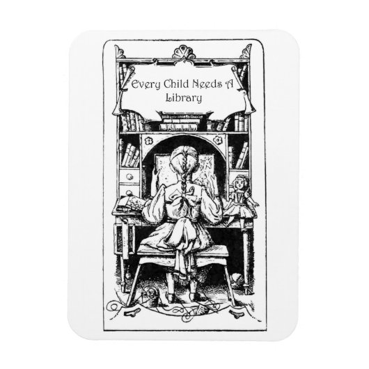 Elk kind heeft een bibliotheekmagneet nodig magneet (Verticaal)