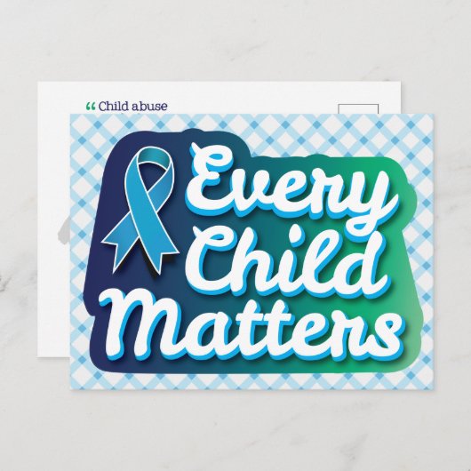 Elk kind is belangrijk briefkaart (Voorkant / Achterkant)