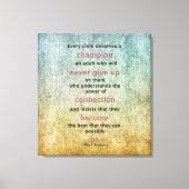 Elk kind verdient een kampioen canvas afdruk (Voorkant)