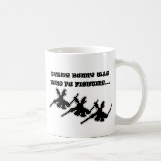 Elk konijn was kung fu vecht... koffiemok (Rechts)