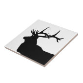 Elk Kop Silhouet Tegeltje (Zijkant)