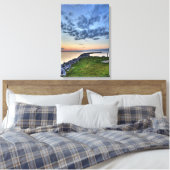 Elk Lake Sunset, Michigan Canvas Afdruk (Insitu (Slaapkamer))