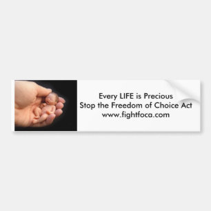 Elk LIFE is een Edeloze stop-foca-bumper Bumpersticker