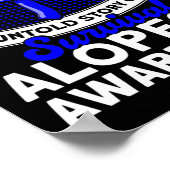 Elk litteken onverteld verhaal ondersteunt alopeci poster (Hoek)