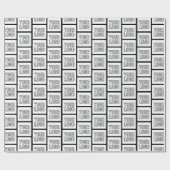 Elk logo of afbeelding eenvoudig modern herhalend  cadeaupapier (Vlak)