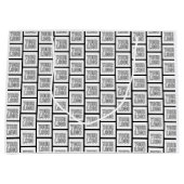 Elk logo of afbeelding herhalend patroon groot cadeauzakje (Voorkant)