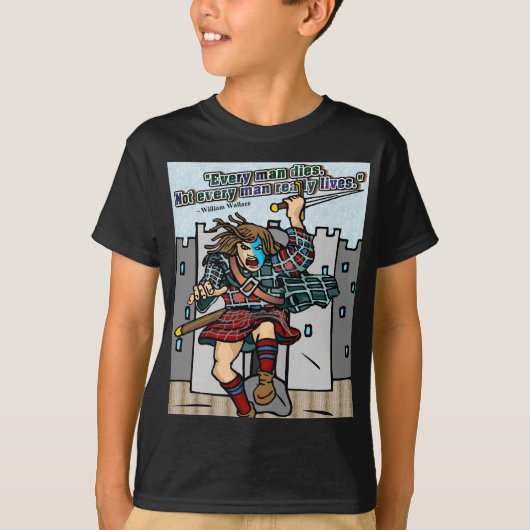 Elk Man sterft. Niet elk Man leeft echt citaat T-shirt (Voorkant)