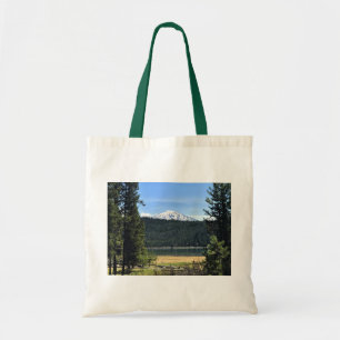 Elk meer met de berg Bachelor, Oregon Tote Bag
