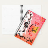 Elk meisje is een superroze vormgeving planner (Display)