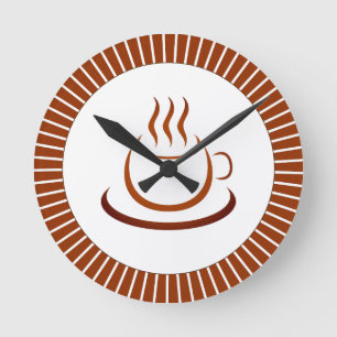 Elk moment is koffie-tijd ronde klok