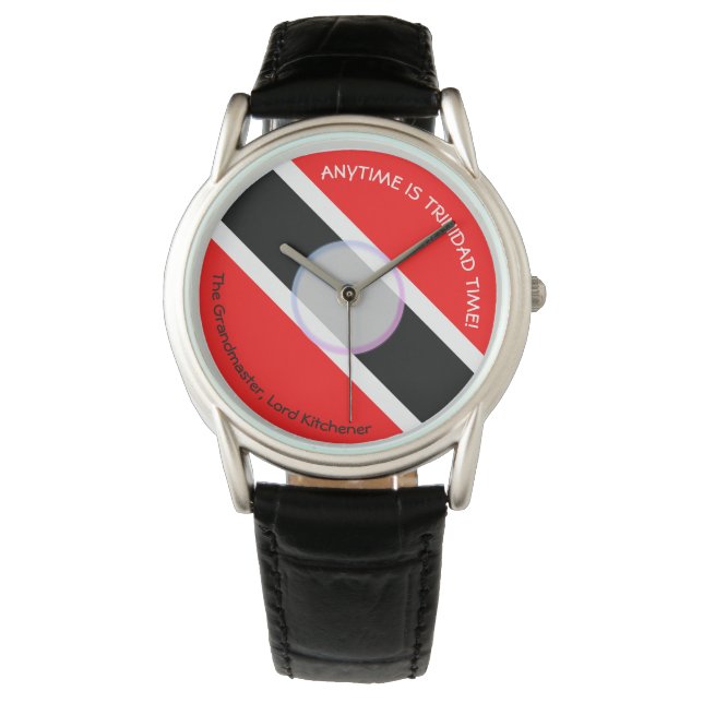 Elk moment is Trinidad tijd Horloge (Voorkant)