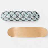Elk Moose Antlers Herten Patroon Ontwerp Skateboard (Horizontaal)
