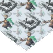 Elk Moose Antlers Herten Patroon Ontwerp Tafelkleed (Gekanteld)