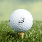 Elk Moose Deer Head Animal Hunting Antlers Golfballen (Insitu Shirt)