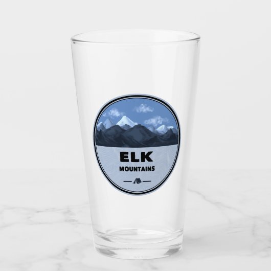 Elk Mountains Colorado Camping Glas (Voorkant)
