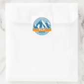 Elk Mountains Colorado Vierkante Sticker (Tas)
