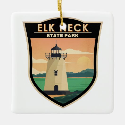 Elk Neck State Park Maryland Keramisch Ornament (Voorkant)