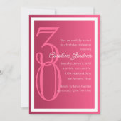 Elk nummer verjaardagsuitnodiging Elke kleur w / r Kaart (Voorkant)