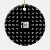 Elk ontwerp of Logo van een geüploade Afbeelding | Keramisch Ornament (Achterkant)