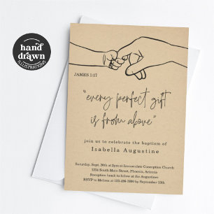 Elk perfect geschenk doop / doop kaart