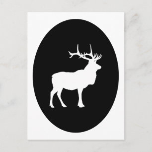 Elk Silhouet Briefkaart