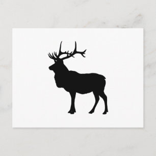 Elk Silhouet Briefkaart