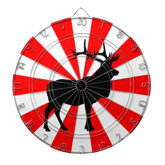 Elk Silhouet Dartbord (Voorkant)