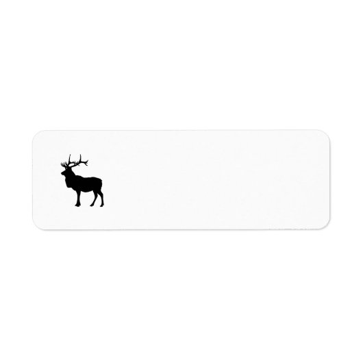 Elk Silhouet Etiket (Voorkant)