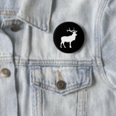 Elk Silhouet Ronde Button 5,7 Cm (In situ)