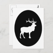 Elk Silhouette Briefkaart (Voorkant / Achterkant)