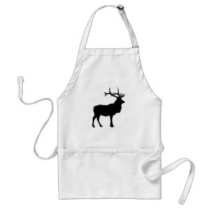 Elk Silhouette Standaard Schort
